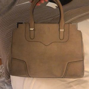 REBECCA MINKOFF SUEDE AMOROUS SATCHEL TOTE BAG